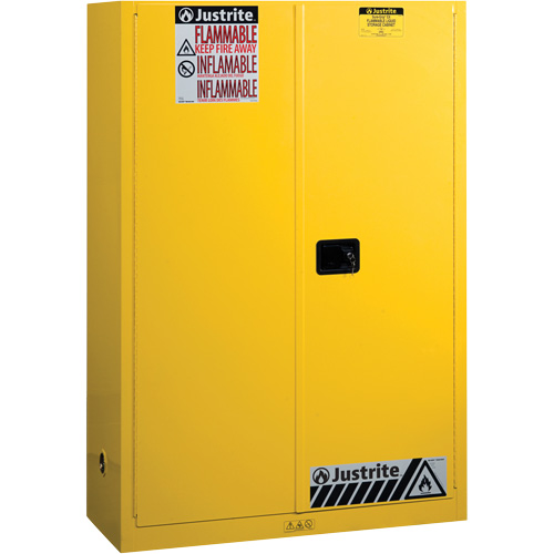 Armoires Sure-Grip EX pour produits inflammables, 45 gal., 2 Porte(s), 43" La x 65" h x 18" p Absolute Business Supply