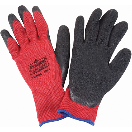 Gants enduits de latex de caoutchouc naturel, 9/Grand, R&ecirc;vetement Latex de caoutchouc, Calibre 10, Enveloppe en Polyester/Coton Absolute Business Supply