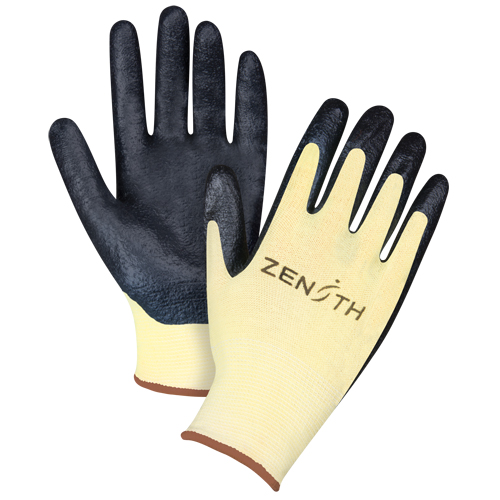 Gants r&eacute;sistants &agrave; la coupe avec prise sup&eacute;rieure, Taille Grand/9, Calibre 13, Rev&ecirc;tement Mousse de nitrile, Enveloppe en Aramide, ANSI/ISEA 105 niveau 3/EN 388 niveau 5 Absolute Business Supply