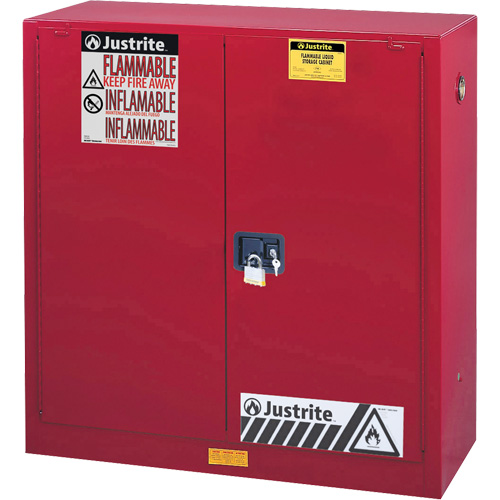 Sure-Grip&reg; EX Combustibles Safety Cabinet for Paint and Ink, 40 gal., 3 Shelves Absolute Business Supply