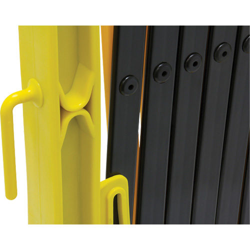 Barri&egrave;re Xpandit, 36" h x 11,5' lo, Noir/Jaune Absolute Business Supply
