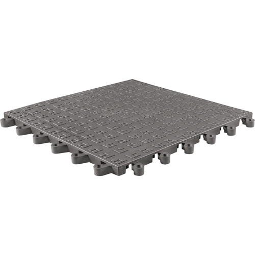 ErgoDeck&reg; Soft No. 566 Matting, PVC, 1-1/2' W x 1-1/2' L, 7/8" Thick, Charcoal Absolute Business Supply