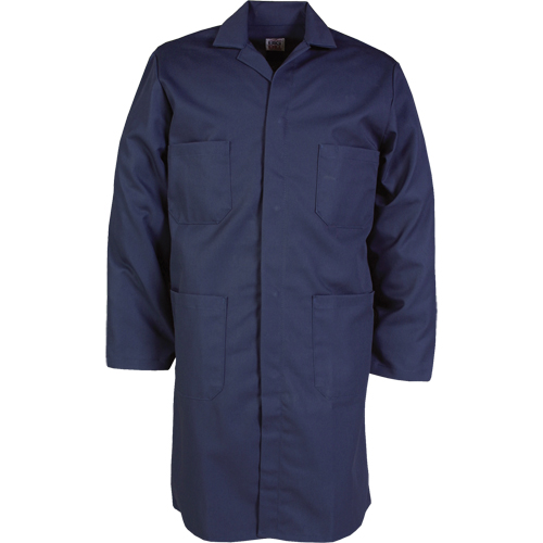 Sarrau de laboratoire, Poly-coton, 46, Bleu marine Absolute Business Supply