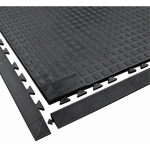 Tapis Rejuvenator Connect No 502, Polyur&eacute;thane, 3' la c, 3' lo, 5/8" &eacute;paisseur, Noir Absolute Business Supply