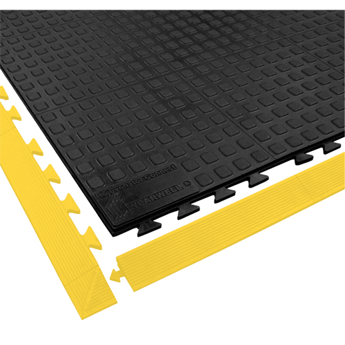 Tapis Rejuvenator Connect No 502, Polyur&eacute;thane, 3' la c, 3' lo, 5/8" &eacute;paisseur, Noir Absolute Business Supply