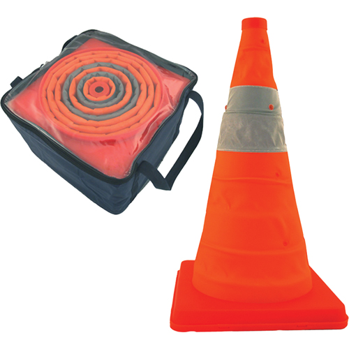 Balises repliables Pack & Pop, 28" h, Orange Absolute Business Supply