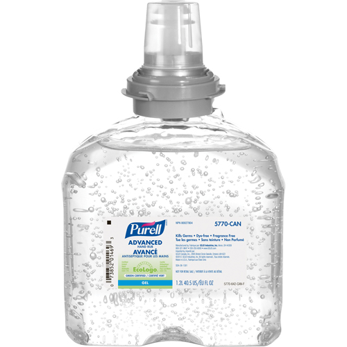 D&eacute;sinfectant pour les mains avanc&eacute; TFX, 1200 ml, Cartouche de recharge, 70 % alcool Absolute Business Supply