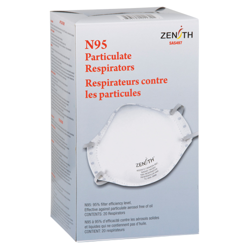 Respirateur contre les particules, N95, Certifi&eacute; NIOSH, Moyen/grand Absolute Business Supply