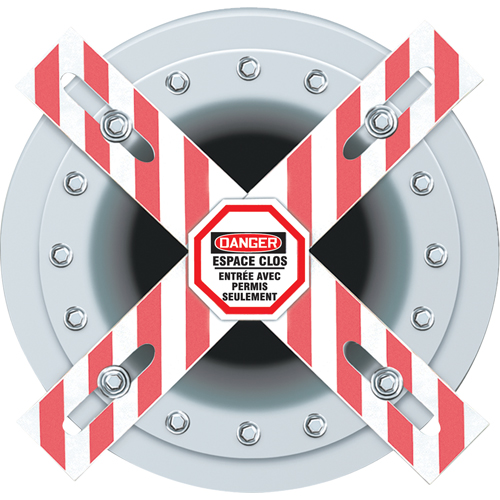 Danger Man-Way Cross Barrier Absolute Business Supply