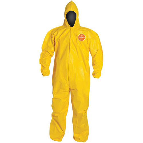 Combinaison &agrave; capuchon, Tychem 2000, 2T-Grand, Jaune Absolute Business Supply