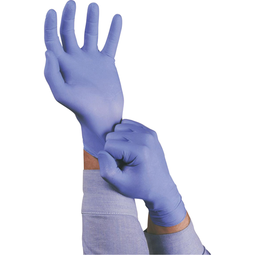 TouchNTuff&reg; 92-675 Gloves, Small, Nitrile, 5-mil, Powder-Free, Blue Absolute Business Supply