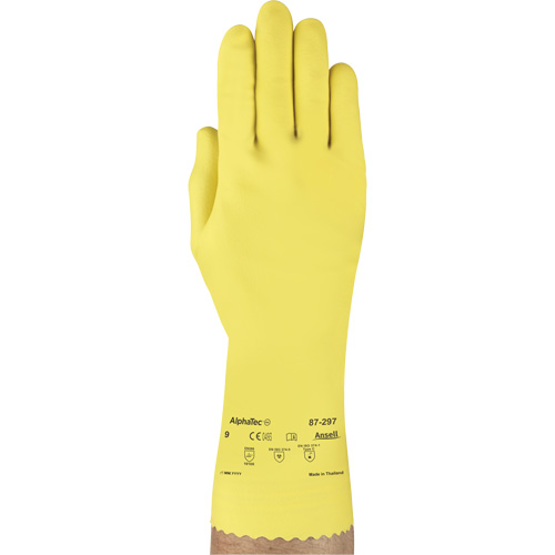 Gants Versatouch 297, Taille T-Grand/10, 12" lo, Latex de caoutchouc, Doublure en Ouat&eacute;e, 20 mils Absolute Business Supply