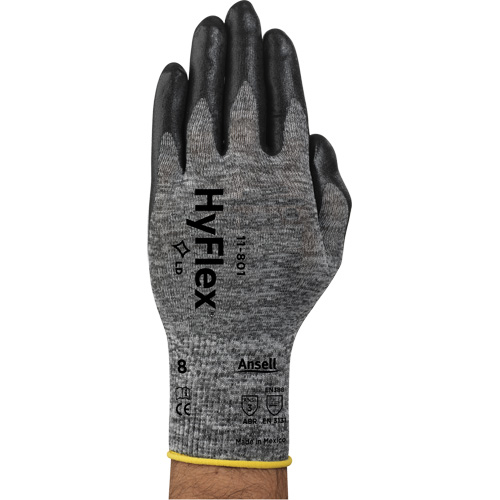 Hyflex&reg; 11-801 Gloves, 7/Small, Foam Nitrile Coating, 15 Gauge, Nylon Shell Absolute Business Supply