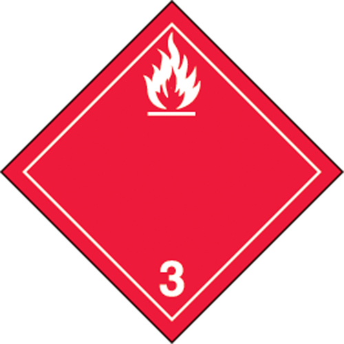TDG Shipping Labels, Class 3, Flammable Liquids, Paper Absolute Business Supply