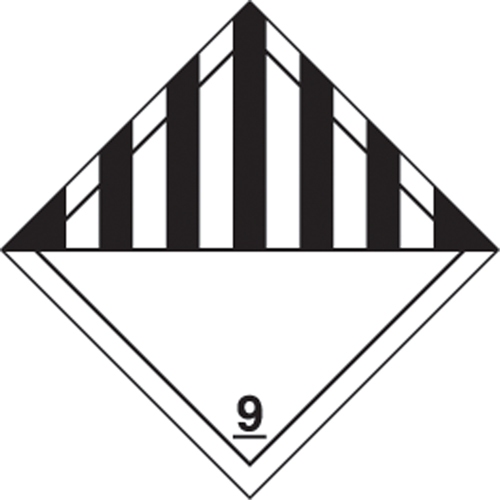TDG Shipping Labels, Class 9, Miscellaneous Dangerous Goods, Vinyl Absolute Business Supply