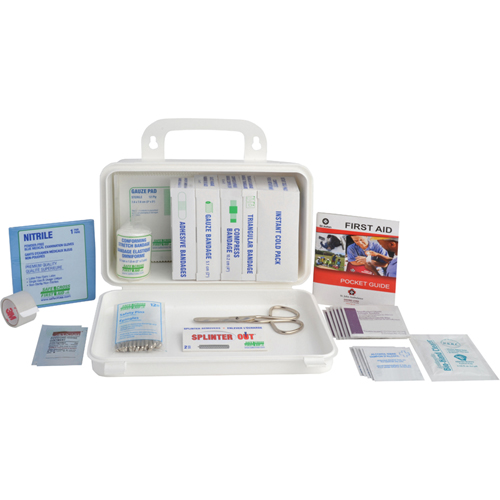 Ontario Specialty Kit - Truck First Aid Kit, Class 1 Medical Device, Plastic Box Absolute Business Supply