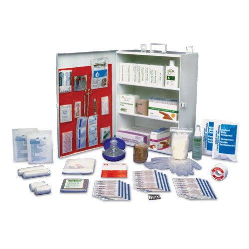 Ontario Workplace Standard First Aid Kit, Class 1 Medical Device, Metal Box Absolute Business Supply