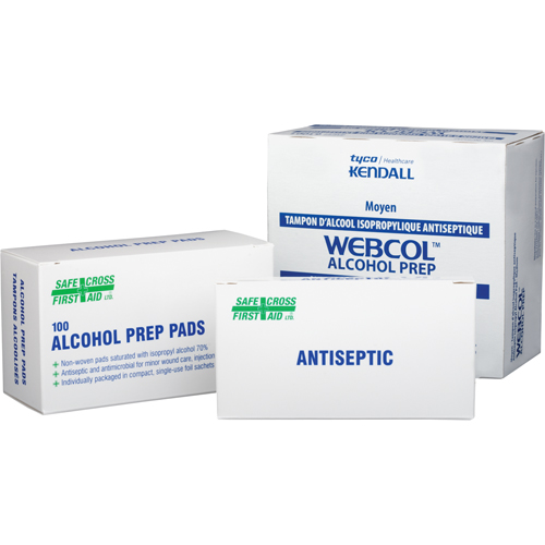 Tampons alcoolis&eacute;s, Serviette, Antiseptique Absolute Business Supply