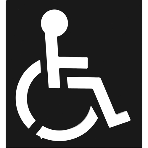 Parking Lot Stencils, English, 37" x 43" Absolute Business Supply
