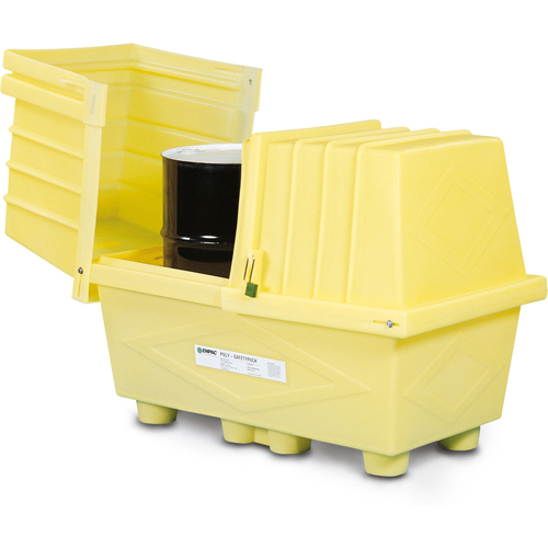 Poly-Safeypacks&reg; With Drain, 60.5" L x 37.25" W x 45.75" H, 1200 lbs. Load Capacity Absolute Business Supply