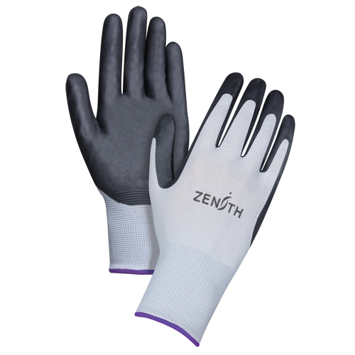 Gants l&eacute;gers enduits et respirants, 6/T-petit, R&ecirc;vetement Mousse de nitrile, Calibre 13, Enveloppe en Polyester Absolute Business Supply