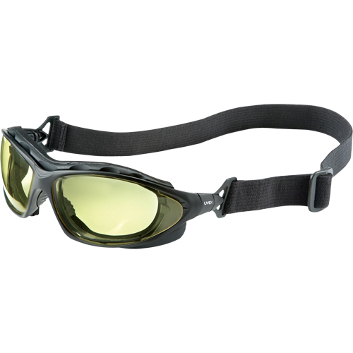 Uvex HydroShield&reg; Seismic&reg; Safety Goggles, Amber Lens, Anti-Fog/Anti-Scratch, Closed Vent Absolute Business Supply