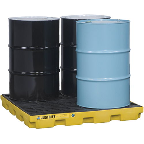EcoPolyBlend Accumulation Centers, 49 US gal. Spill Capacity, 49" x 49" x 5.5" Absolute Business Supply