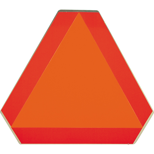 Panneaux de signalisation pour v&eacute;hicules lents, Aluminium, 16" la x 16" h Absolute Business Supply