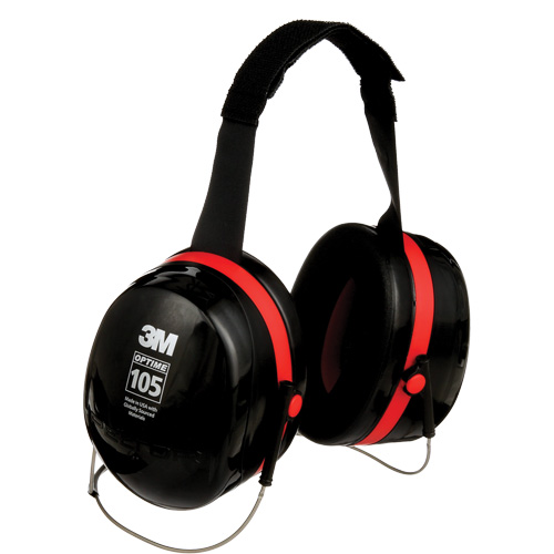Serres-t&ecirc;tes de s&eacute;rie Peltor Optime 105, Cordon cervical, 29 NRR dB Absolute Business Supply