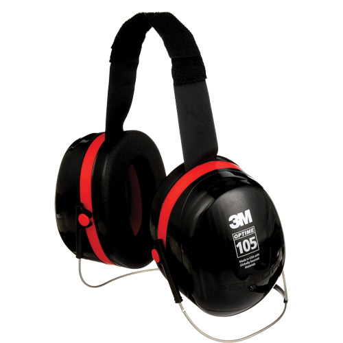 Serres-t&ecirc;tes de s&eacute;rie Peltor Optime 105, Cordon cervical, 29 NRR dB Absolute Business Supply