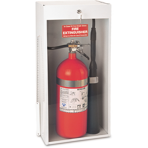 Armoires pour extincteurs mont&eacute;es sur surface, 10,5625" la x 24,3125" h x 6,5625" p Absolute Business Supply