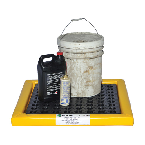 Poly-Spillpad Pads, 55-1/2" L x 55" W x 2-1/2" H, 12 US gal. Spill Capacity Absolute Business Supply