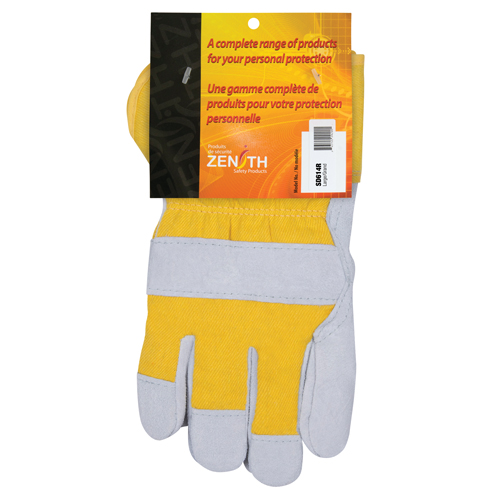 Winter-Lined Fitters Gloves, Large, Split Cowhide Palm, Boa Inner Lining Absolute Business Supply