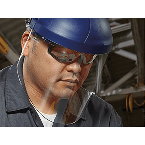 Ratchet Headgear with Faceshield, Polycarbonate, Ratchet Suspension Absolute Business Supply
