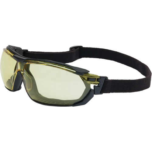 Lunettes de s&eacute;curit&eacute; &eacute;tanches Uvex Tirade, Lentille Ambr&eacute;e, Antibu&eacute;e, ANSI Z87+/R&eacute;pond ou surpasse la norme CSA Z94.3 Absolute Business Supply