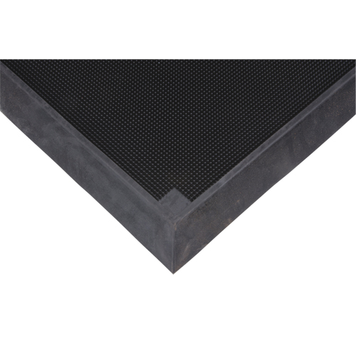 Tapis pour l'assainissement des chaussures, Caoutchouc, 2-2/3' la x 3-1/4' lo x 2-1/2" &eacute;pais, Noir Absolute Business Supply