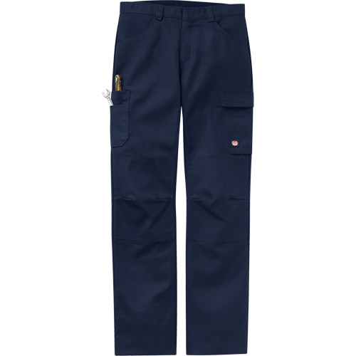 Pantalons performance pour atelier, Toile/Coton/Polyester, Bleu marine, Taille 30, Entrejambe 37 Absolute Business Supply