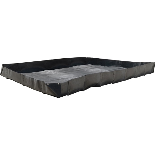 Economy Berms, 187 gal. Capacity, 5' W x 5' L x 12" H, L-Bracket Absolute Business Supply