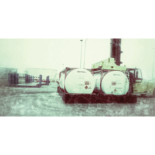 Single ISO Tank Berm, 3590 gal. Capacity, 24' W x 10' L x 24" H, L-Bracket Absolute Business Supply