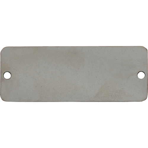 Blank Tags, Stainless Steel, 3" W x 1" H Absolute Business Supply