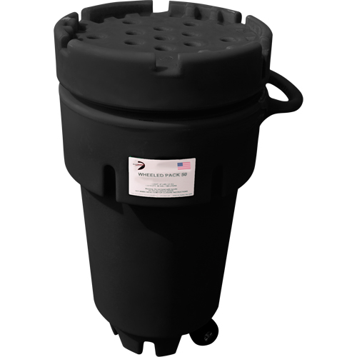 Wheeled Poly-Spillpaks, 50 US gal., Mobile Absolute Business Supply