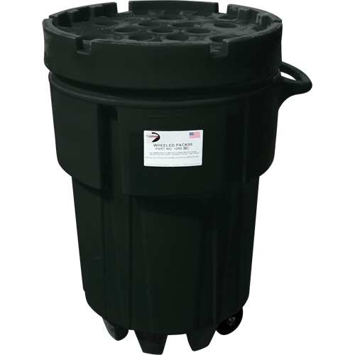 Wheeled Poly-Spillpaks, 95 US gal., Mobile Absolute Business Supply