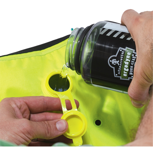 Chill-Its&reg; 6685 Dry Evaporative Cooling Vests, Medium, High Visibility Lime-Yellow Absolute Business Supply