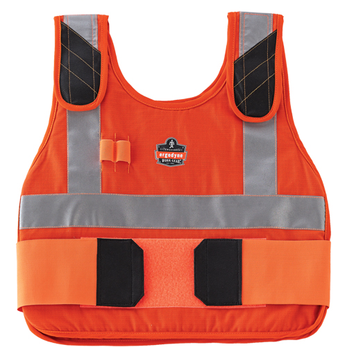6215HV Phase Change Cooling Vests, Small/Medium, Orange Absolute Business Supply