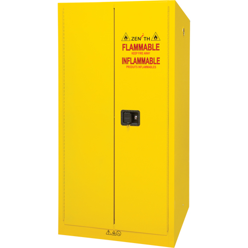 Flammable Storage Cabinet, 60 gal., 2 Door, 34" W x 65" H x 34" D Absolute Business Supply
