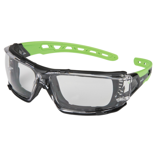 Z2500 Series Safety Glasses with Foam Gasket, Clear Lens, Anti-Scratch, ANSI Z87+/Meets/Exceeds CSA Z94.3 Absolute Business Supply