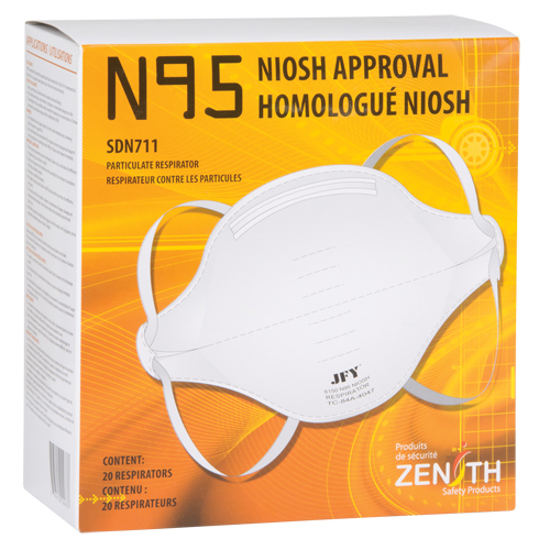 Respirateur contre les particules, N95, Certifi&eacute; NIOSH, Moyen/grand Absolute Business Supply