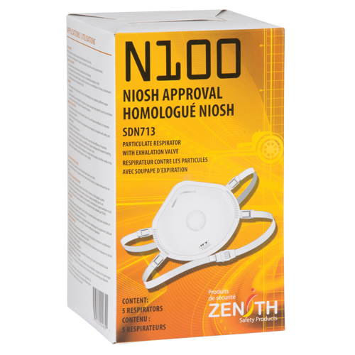 Respirateur contre les particules, N100, Certifi&eacute; NIOSH, Moyen/grand Absolute Business Supply