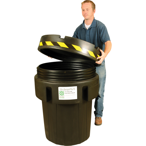 Ultra-Recycled Overpack&reg; Salvage Drum, 95 gal., Stationary Absolute Business Supply