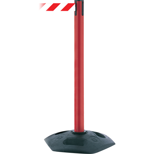 Poteau receveur robuste &agrave; ligne simple, Hauteur de 38", Noir Absolute Business Supply
